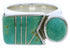 Turquoise And Sterling Silver Southwest Jewelry Ring Size 5 UX39666