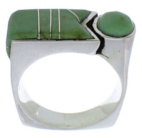 Turquoise And Sterling Silver Jewelry Ring Size 7-1/4 UX39673