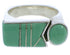 Southwestern Sterling Silver And Turquoise Ring Size 6-1/4 UX39675