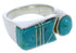 Turquoise And Sterling Silver Jewelry Ring Size 7-1/4 UX39697