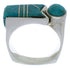 Turquoise And Sterling Silver Jewelry Ring Size 7-1/4 UX39697