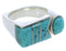 Turquoise And Sterling Silver Ring Size 8-1/2 UX39810