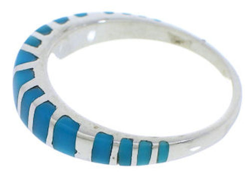 Silver Southwest Turquoise Ring Size 5-1/4 TX45486