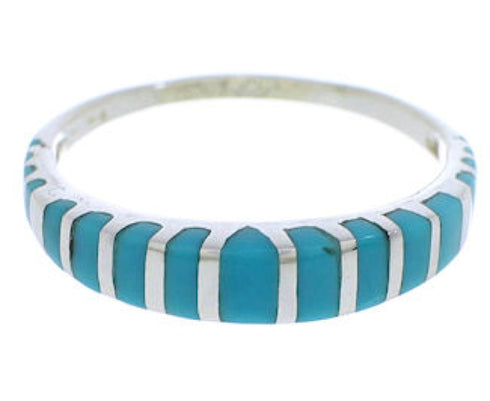 Genuine Sterling Silver Turquoise Southwest Ring Size 5-3/4 TX45498