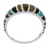 Multicolor Inlay Sterling Silver Southwestern Ring Size 4-3/4 TX45566