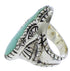 Southwestern Turquoise Sterling Silver Jewelry Ring Size 6 FX22586
