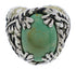 Turquoise Southwestern Genuine Sterling Silver Ring Size 5 FX22759