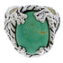 Turquoise Southwestern Jewelry Silver Ring Size 5 FX22765