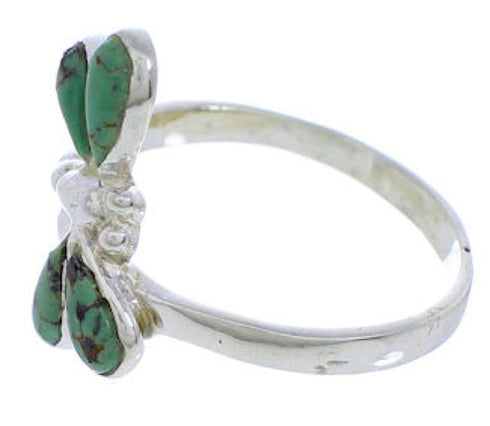 Dragonfly Turquoise Silver Ring Size 5-1/4 FX22654