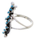 Sterling Silver And Needlepoint Turquoise Ring Size 6-1/4 YX33968