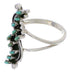 Turquoise And Silver Needlepoint Ring Size 8-1/4 YX34124