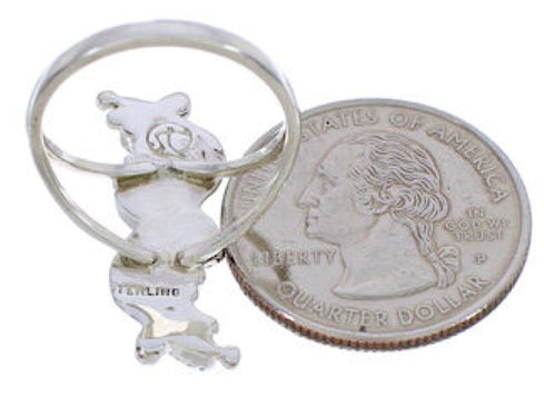 Turquoise And Silver Needlepoint Ring Size 8-1/4 YX34124