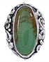 Authentic Silver Flower Turquoise Southwest Ring Size 5-3/4 YX34392