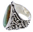 Authentic Silver Flower Turquoise Southwest Ring Size 5-3/4 YX34392
