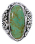 Turquoise Sterling Silver Flower Jewelry Ring Size 5-1/4 YX34576