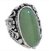 Flower Silver Jewelry Turquoise Ring Size 4-3/4 YX34451