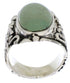 Flower Silver Jewelry Turquoise Ring Size 4-3/4 YX34451