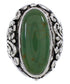 Genuine Sterling Silver Flower Turquoise Ring Size 4-3/4 YX34920