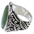 Genuine Sterling Silver Flower Turquoise Ring Size 4-3/4 YX34920
