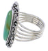 Sterling Silver Jewelry Turquoise Ring Size 7-1/2 UX34505