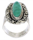 Authentic Sterling Silver And Turquoise Ring Size 5-1/2 UX34515