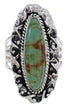 Genuine Sterling Silver Turquoise Jewelry Ring Size 4-3/4 UX34517
