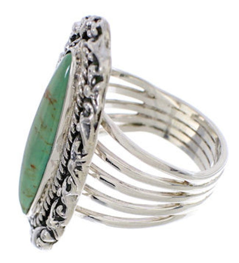 Sterling Silver And Turquoise Southwest Ring Size 6-1/2 UX34520