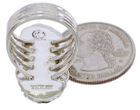 Sterling Silver And Turquoise Southwest Ring Size 6-1/2 UX34520