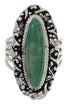 Genuine Sterling Silver Jewelry Turquoise Ring Size 7-3/4 UX34523