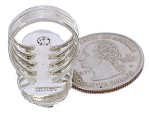 Silver And Turquoise Southwest Ring Size 5-1/2 UX34547