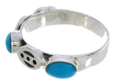 Stackable Sterling Silver Turquoise Jewelry Ring Size 8-1/4 UX34764