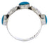 Stackable Sterling Silver Turquoise Jewelry Ring Size 8-1/4 UX34764