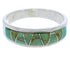 Authentic Sterling Silver Turquoise Inlay Ring Size 6-1/4 UX36882