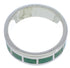 Genuine Sterling Silver Turquoise Inlay Ring Size 4-3/4 UX37483