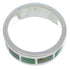 Genuine Sterling Silver Turquoise Inlay Ring Size 5-1/2 UX37524