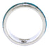 Southwest Water Wave Turquoise Inlay Ring Size 5-1/4 EX40807