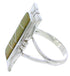 Turquoise Inlay Jewelry Sterling Silver Ring Size 8-1/4 MX23545