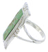 Southwestern Turquoise Jewelry Sterling Silver Ring Size 5-3/4 MX23549