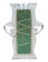Southwestern Turquoise Inlay Silver Ring Size 6-1/2 MX23557