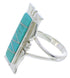 Sterling Silver Jewelry Southwest Turquoise Ring Size 7-1/2 MX23586