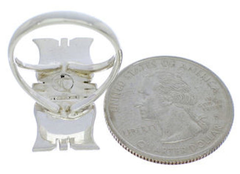 Sterling Silver Jewelry Southwest Turquoise Ring Size 7-1/2 MX23586