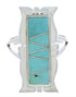 Genuine Sterling Silver Turquoise Inlay Ring Size 6-3/4 MX23596
