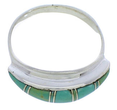 Genuine Sterling Silver Turquoise Southwest Ring Size 4-3/4 MX22411