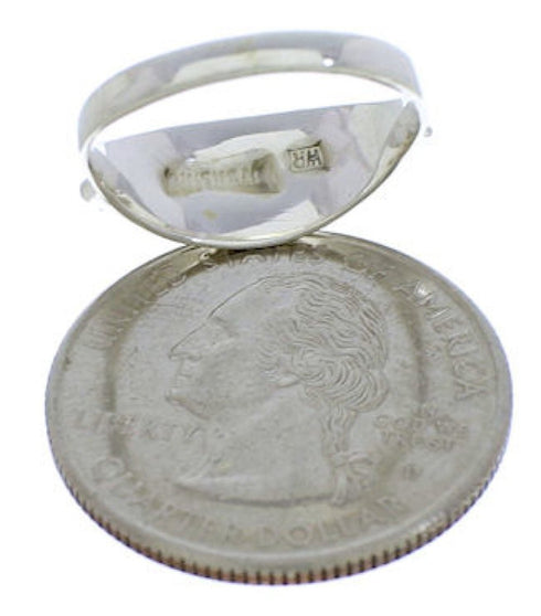 Turquoise Sterling Silver Jewelry Southwest Ring Size 7-1/4 MX22414