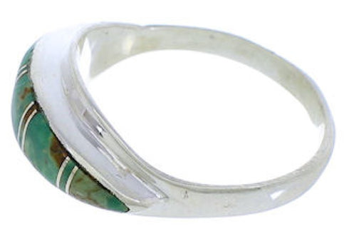 Turquoise Sterling Silver Jewelry Southwest Ring Size 6-3/4 MX22415