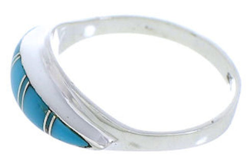 Southwest Silver Turquoise Jewelry Ring Size 6-1/4 MX22438