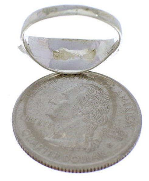 Multicolor Southwest Jewelry Silver Ring Size 7-1/4 MX22443