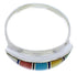 Sterling Silver Jewelry Multicolor Inlay Ring Size 5-1/4 MX22466