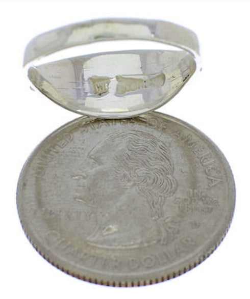 Genuine Sterling Silver Multicolor Southwest Ring Size 7-1/4 MX22460
