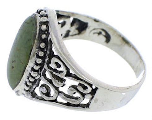 Turquoise Jewelry Sterling Silver Ring Size 4-3/4 UX33474